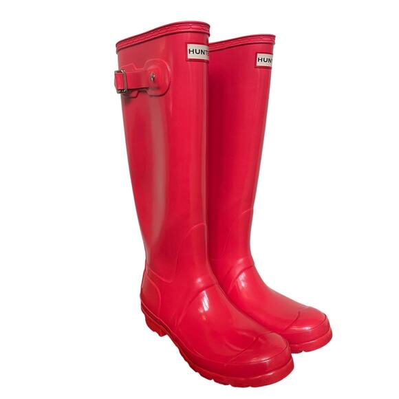 Hunter Tall Gloss Rain Boots Women’s 6 EU 37 | Iconic Wellington - Picture 3 of 13